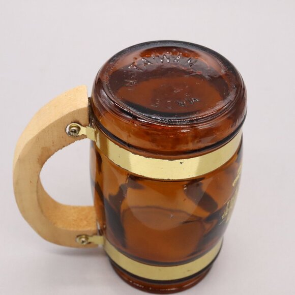 Ragin' Cajun Rollercoaster Amber Glass Tankard Mug Pontchartrain Beach Amusement - Picture 13 of 14